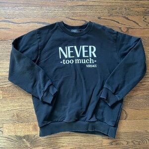NEVER TOO MUCH kid’s Versace sweatshirt—size 8/10